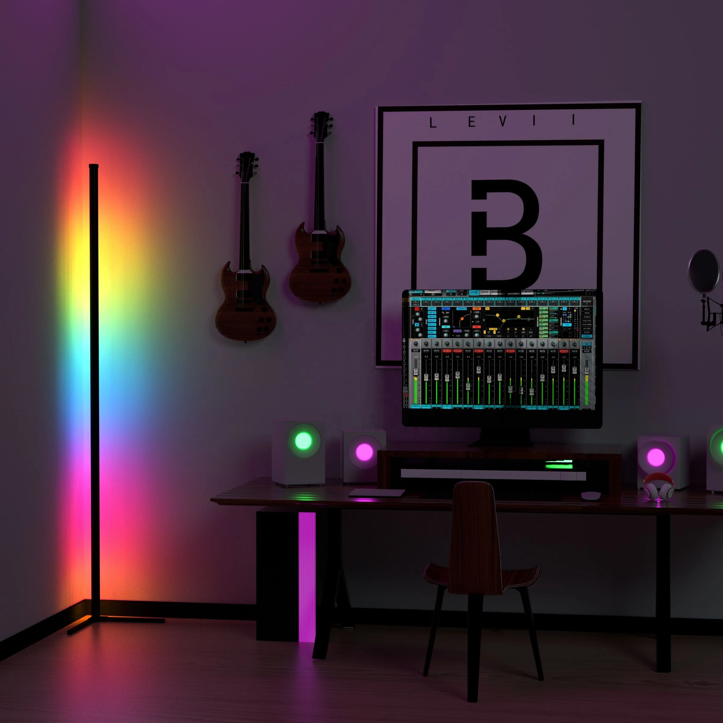 Alibaba Hot Product HonLIGHT Indoor Home Decor Smart Floor Light Led