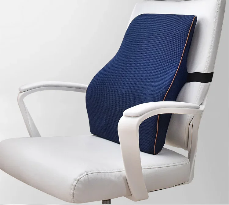 Office Chair Use Memory Foam Back Pain Relief Lumbar Pillow Car Seat Cushion and Full Back Support Pillow