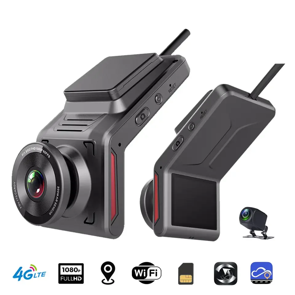 High Quality 4g Dash Cam with ir Night Vision and Motion Detection Android GPS Dash Camera