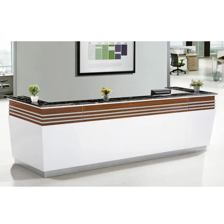Sinonis лидер продаж роскошный офисный стол для приема салона красоты бутиковая мебель стойка