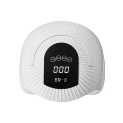 NEWEST Design portable SUN BM8 Foldable UV LED Nail Lamp with BIG Power 200W 42pcs Beads powerful two hands drying fast