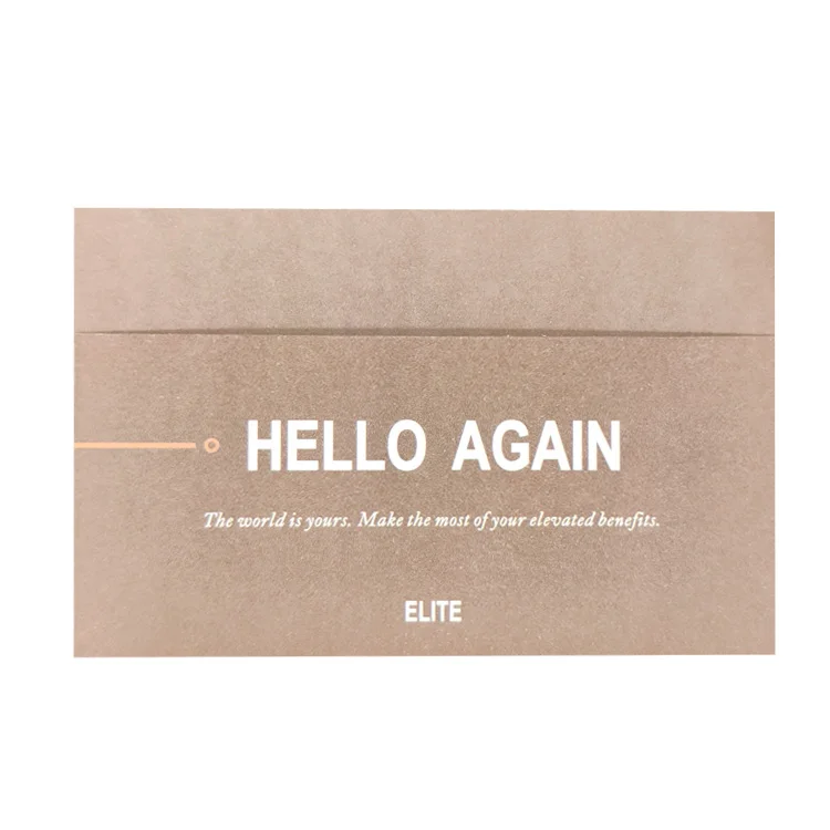 Gift Hotel Key Card Envelope Card Holder For Hotel Key Card