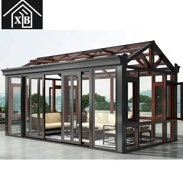 Movable glass house winter garden sunroom