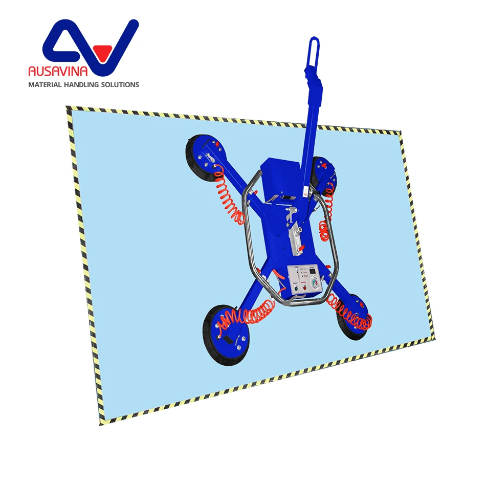 Вакуумный стеклоподъемник AUSAVINA AVL500 темно-синий Вьетнам с онлайн-поддержкой 4 шт. 1685X1310X320 1100 фунтов (500 кг) CE