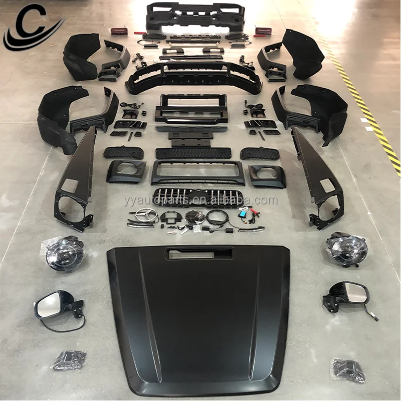 G Class W463 Upgrade to W464 B Style Body Kit For W463 Facelift with Hood Tail Lights Grille Mirrors Front Bumper Fender