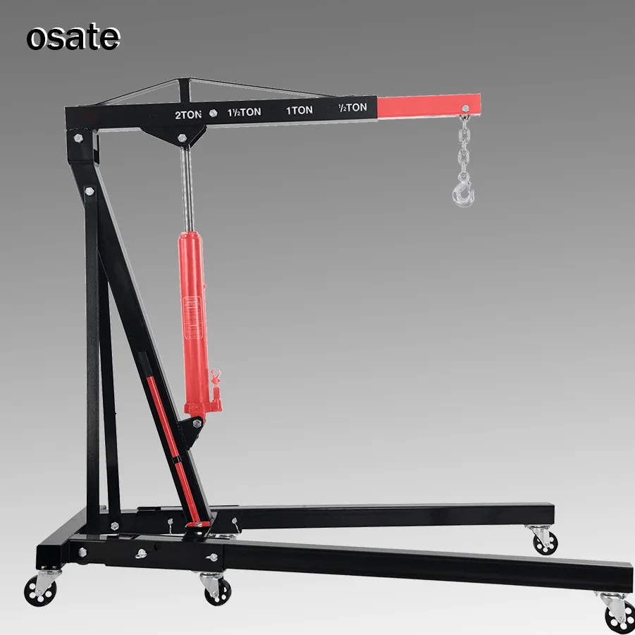 OSATE Vehicle equipment 2 Ton Car Foldable Shop Engine Crane with CE