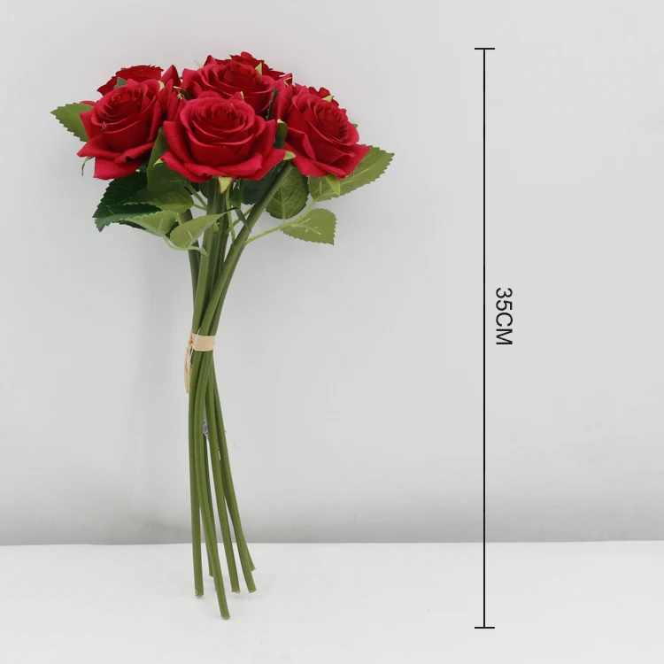 Different Colour Preserved Roses Wedding Artificial Red Rose Bouquet for Bride Wedding Ceremony