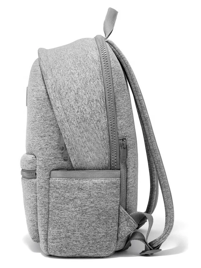 Colorful neoprene backpack with shoe pack large capacity waterproof day pack for girl or boy multifunction college bags