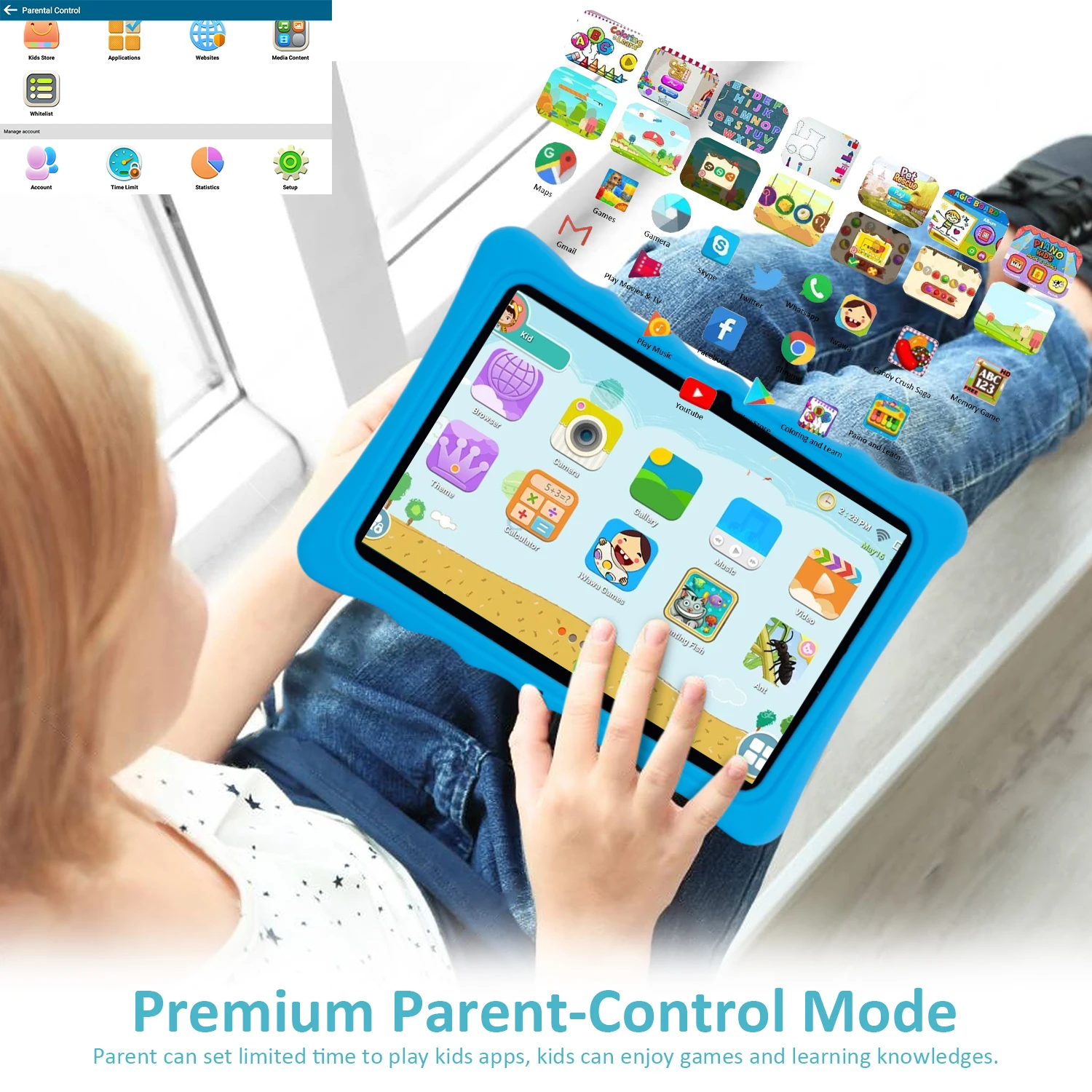 Kids Pad 10.1 Inch Android Tablet Learning Educational 10inch 3g Calling Tablet Pc