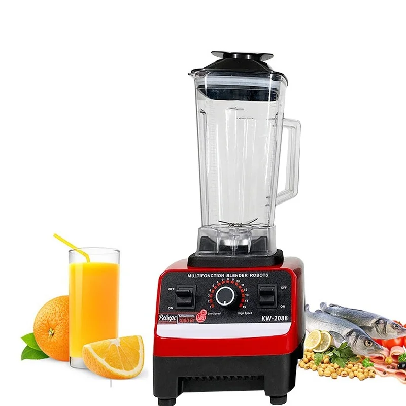 4500W Kitchen Professional 2L Commercial Heavy Duty Food Processor Juicer Smoothie Blender And Mixer