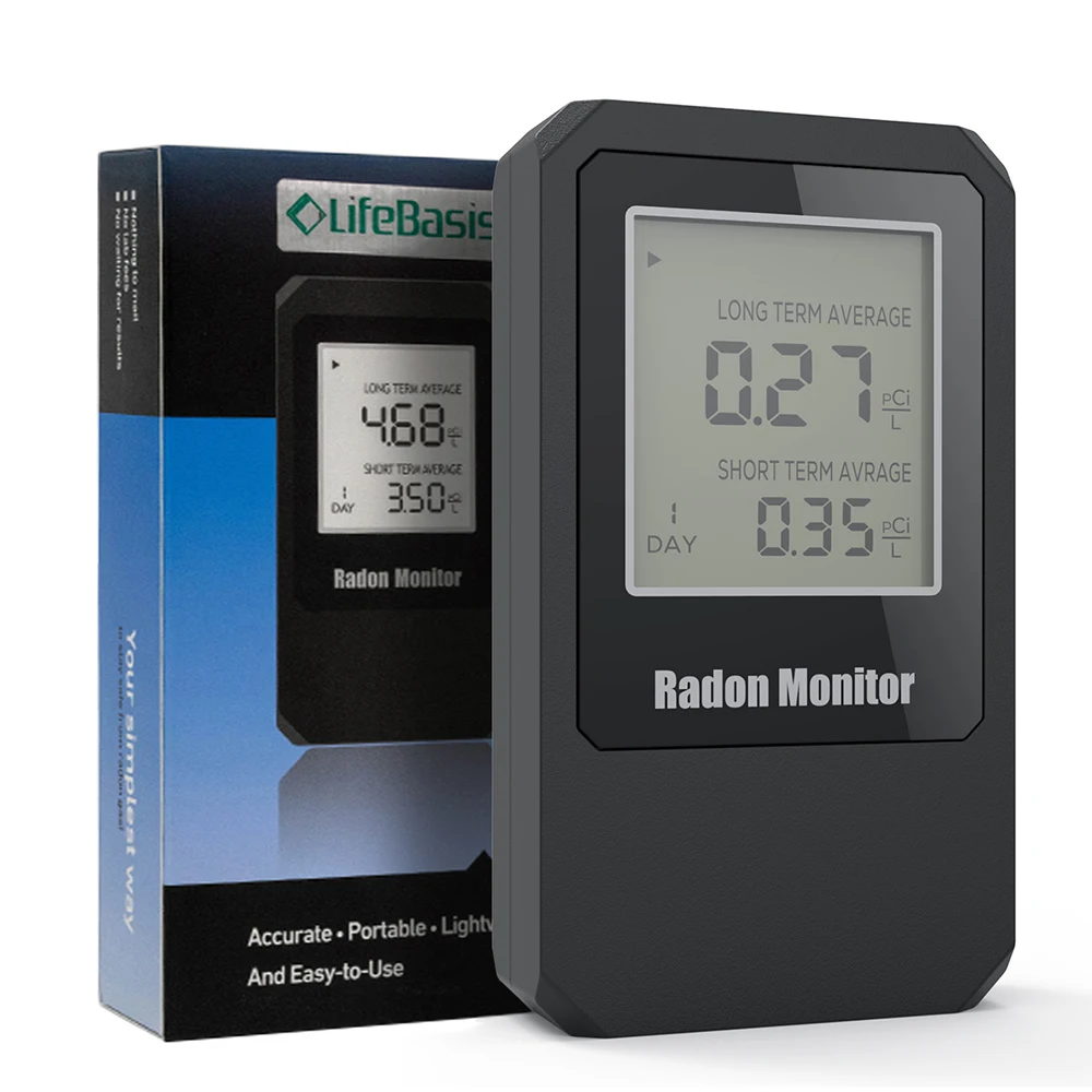 Home smart radon monitor radon gas detector RN55 Bq/m3 pCi/L