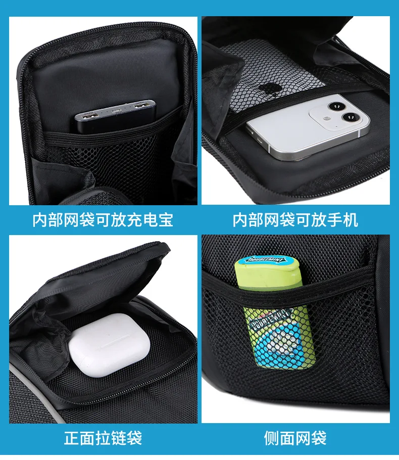 2023 new design factory custom   bike pannier bag running cycling holder bike phone bag bicycle accessories bags