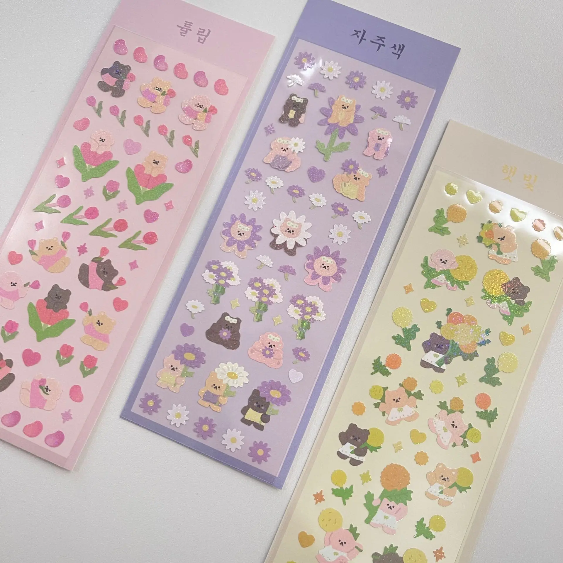 Korean Cute Bear Sticker Diary Cell Phone Stickers DIY Fashion Decoration Sticker