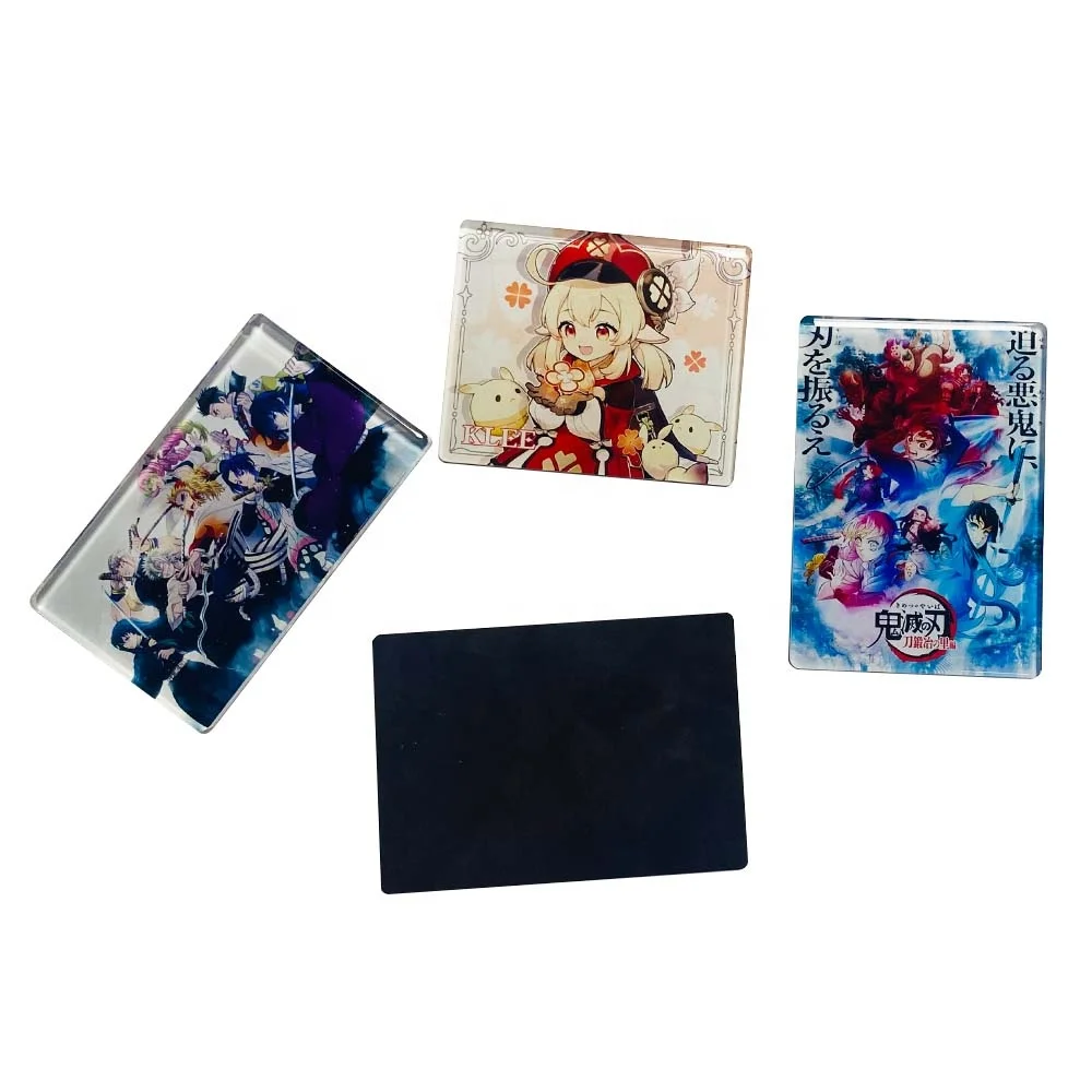 3d Manufacture Custom Personalised Acrylic Promotional Cartoon Anime Fridge Soft Magnet Epoxy Fridge Magnets for home decor