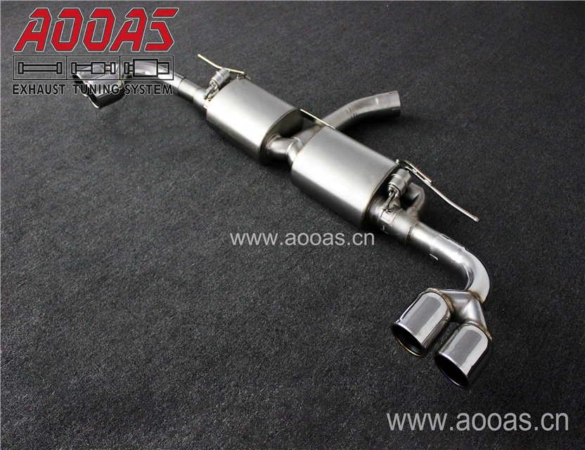 AOOAS SS304 Exhaust Valves Muffler System Body Kits For Car BMW X5 4tips