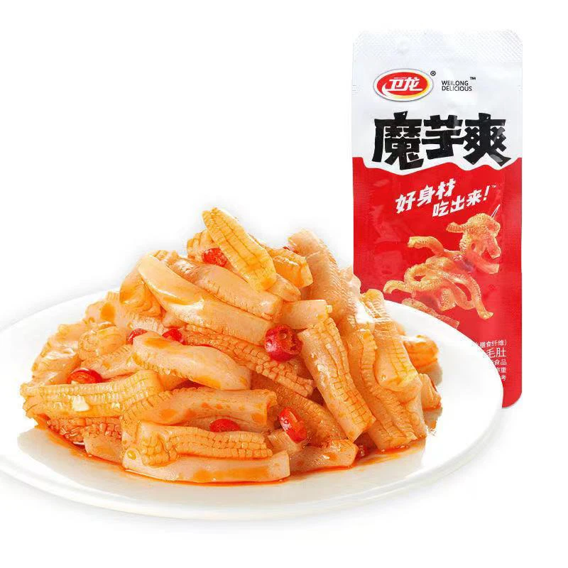 Weilong konjac, острые вегетарианские закуски, пряные полоски, пряные и хрустящие, мягкие закуски для гурманов, оптовая продажа