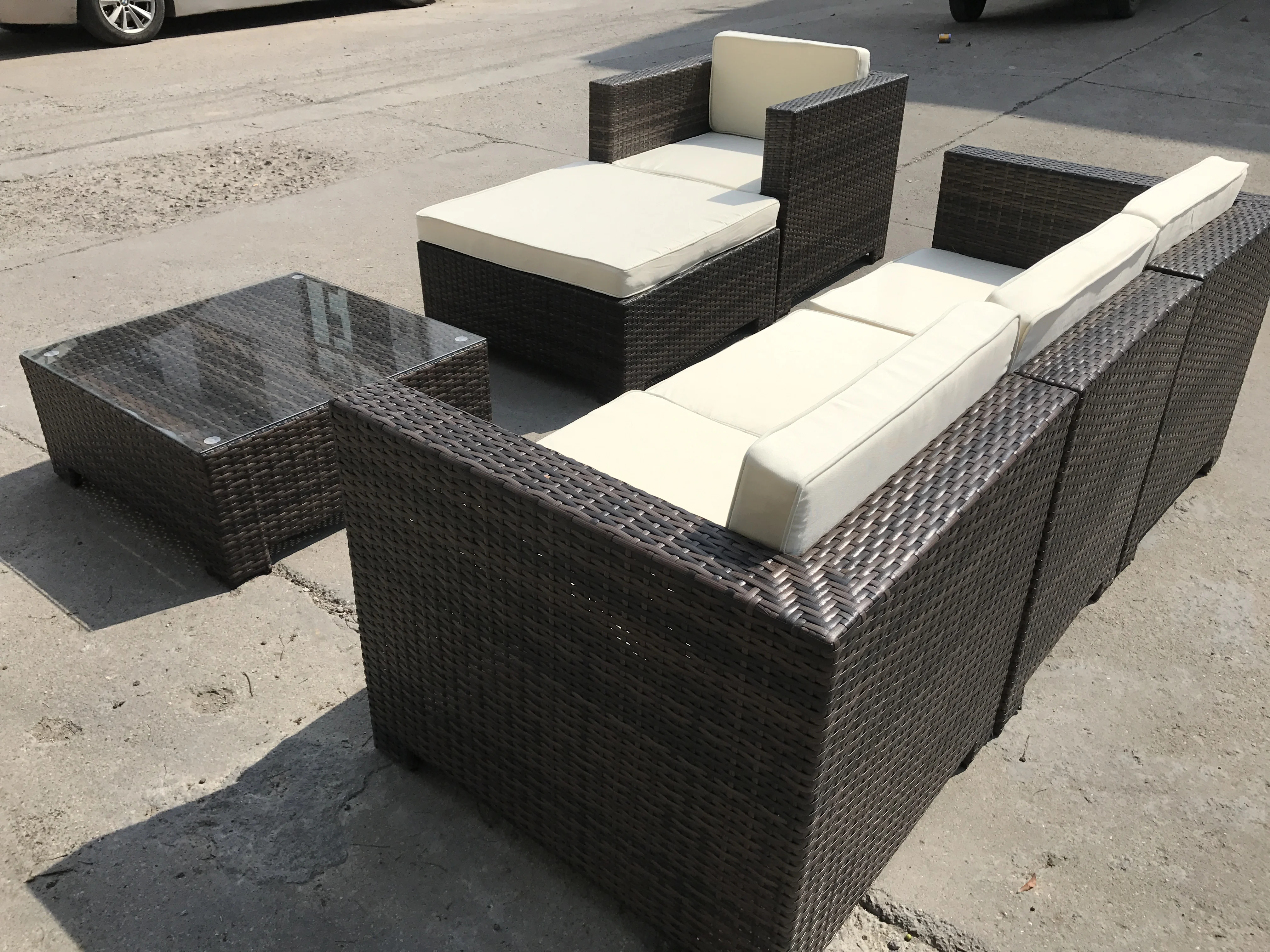 Garden Sofa Set Wicker Furniture KD Design Outdoor Furniture Set Modern Lounge Furniture Outdoor