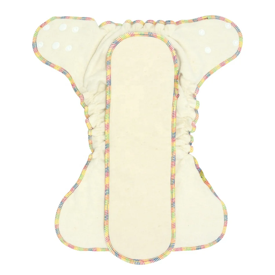 
Reusable Eco-friendly Washable Hemp Diaper Cloth Baby Nappies Fitted Diaper one size fits 5-15kg baby fitted Diapers 