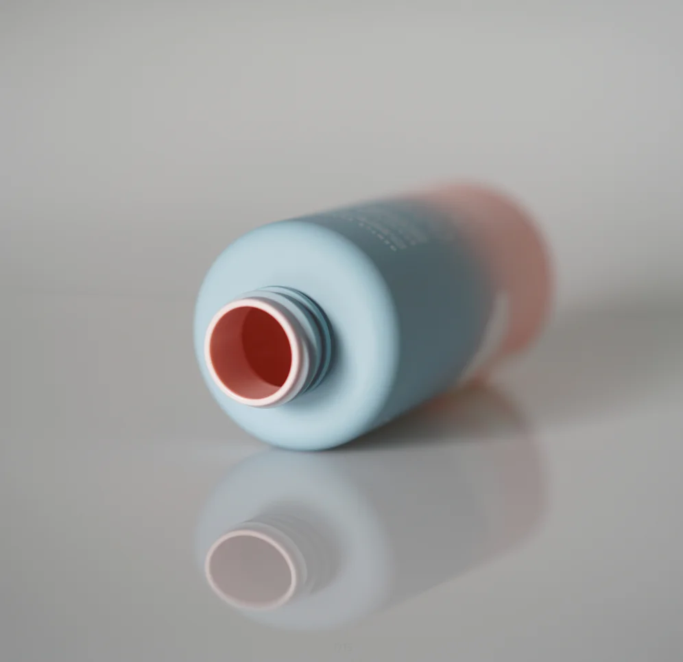 250ml HDPE facial cleanser gradient color material baby shampoo pump bottle