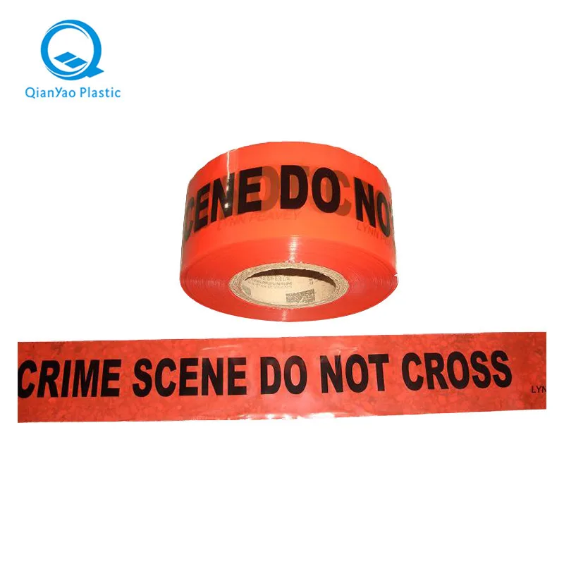 Fast Delivery Free Sample Non-adhesive Plastic Pe Film Strong Construction Danger Areas Marking Barricade Caution Tape