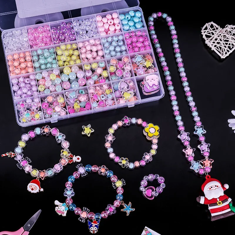 Kids Gifts and Crafts DIY Jewelry Making Toys Beads for Bracelet Making Kit