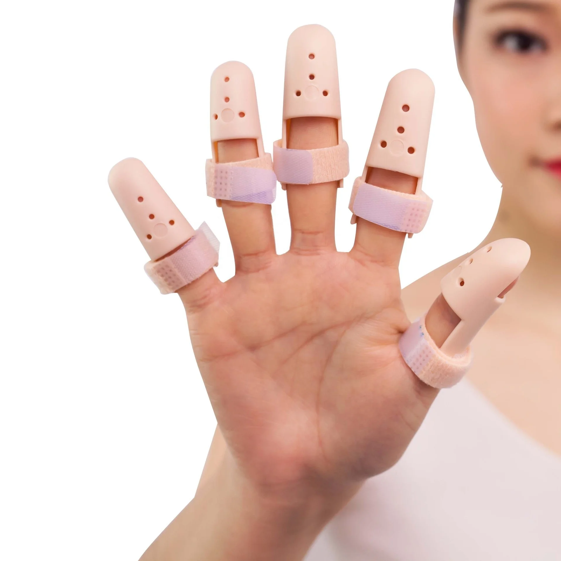 Hot Sale  Medical Assist Devices Plastic Finger Splint 6 Sizes finger fixing splint medical finger fracture recovery splint