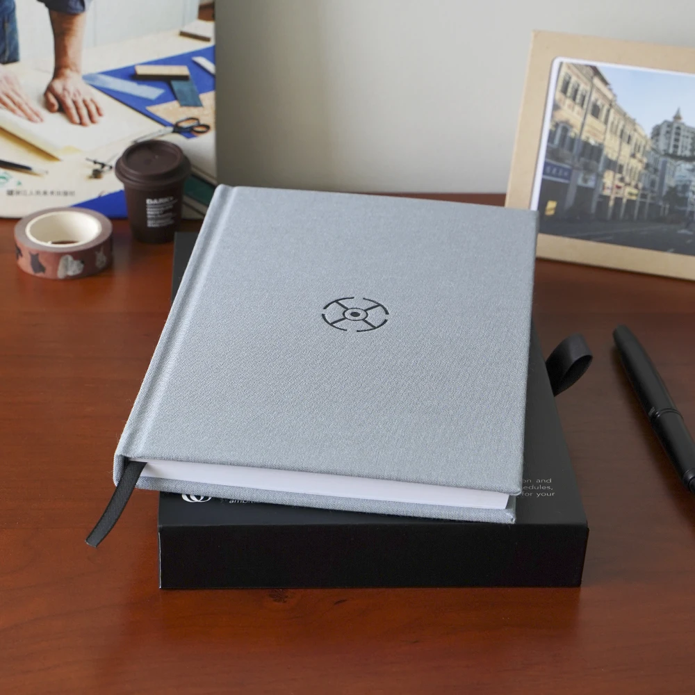 Business Office Organizer Notebook Hardcover Goal Mission Planner in Paper or Fabric Available Notebooks