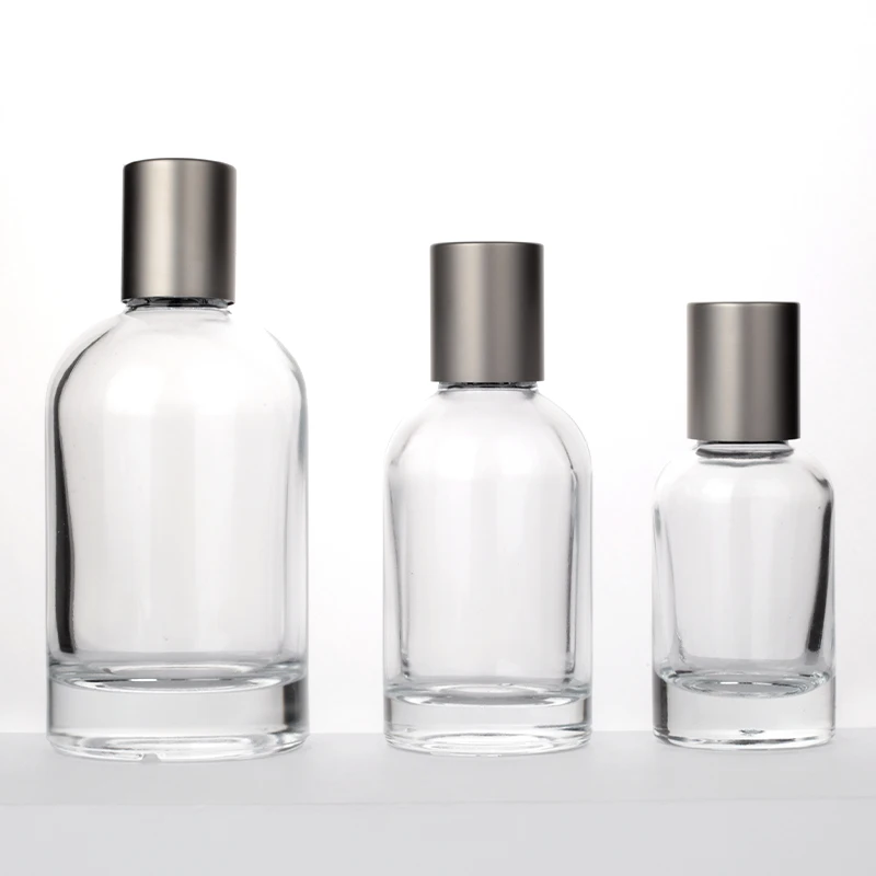DAS New Design Cologne Bottles For Men Round Glass Spray Bottle Perfume 30 ml 50 ml 100 ml With Metal Cap