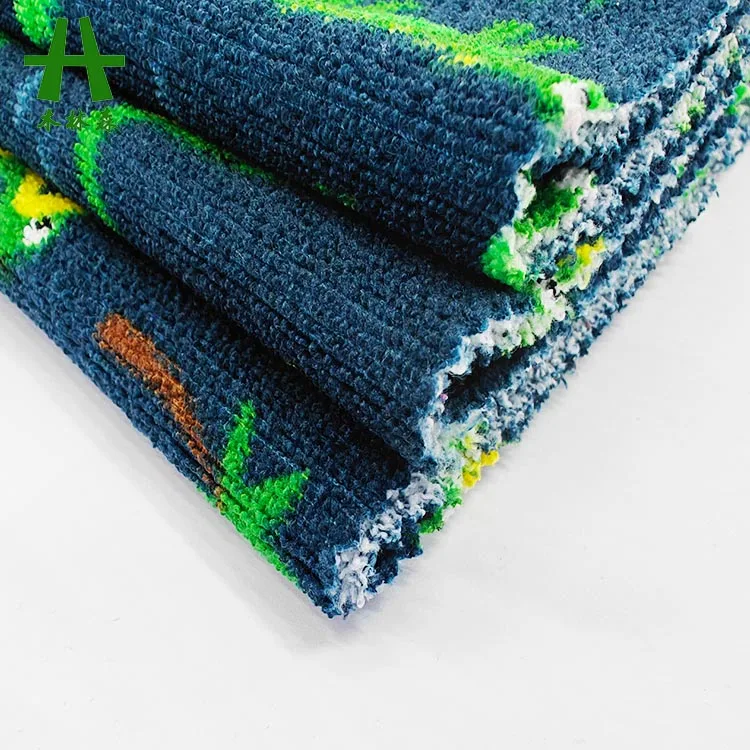 Mulinsen Textile Good Quality 100% Polyester Print French Terry Knit Fabric