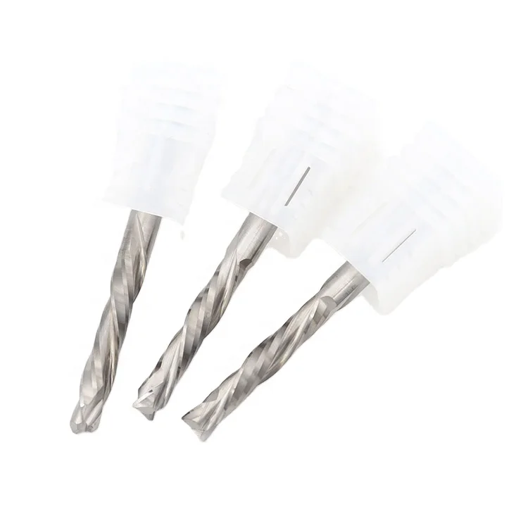 Fluent Cutting Tool Compression End Mill Carbide CNC Router Wood For Engraving