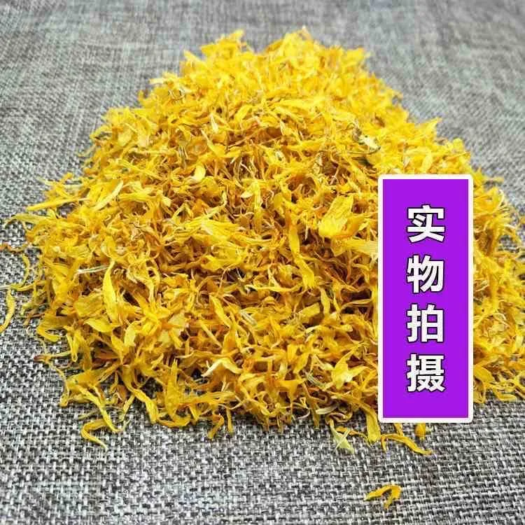 Лепестки календулы Huang Juhua здоровый чай в пакете желтый цветочный