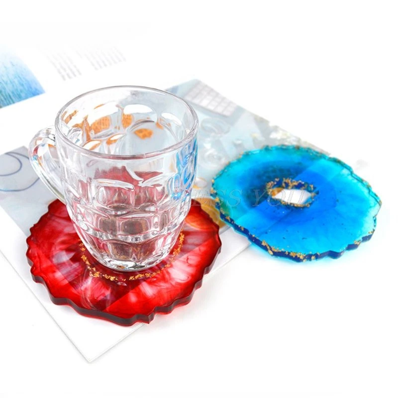 Liquid Silicone Crystal Resin Mold Irregular Wave Coaster Mat Casting Mould Handmade DIY Crafts Decoration Making Cakes Soap
