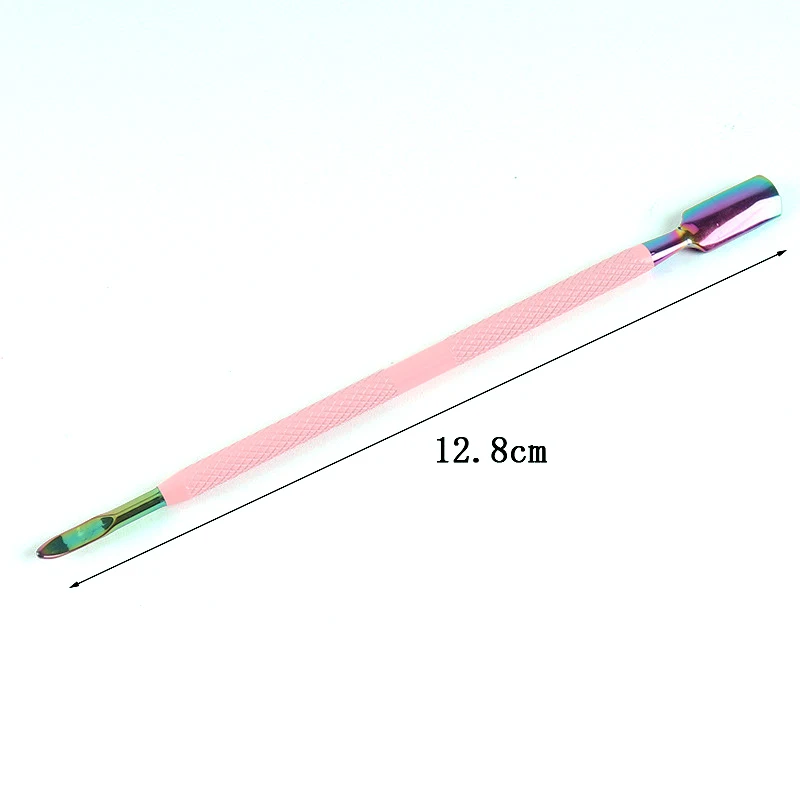 Nail Pusher pink Nail Cuticle Pusher Remover High Quality Stainless