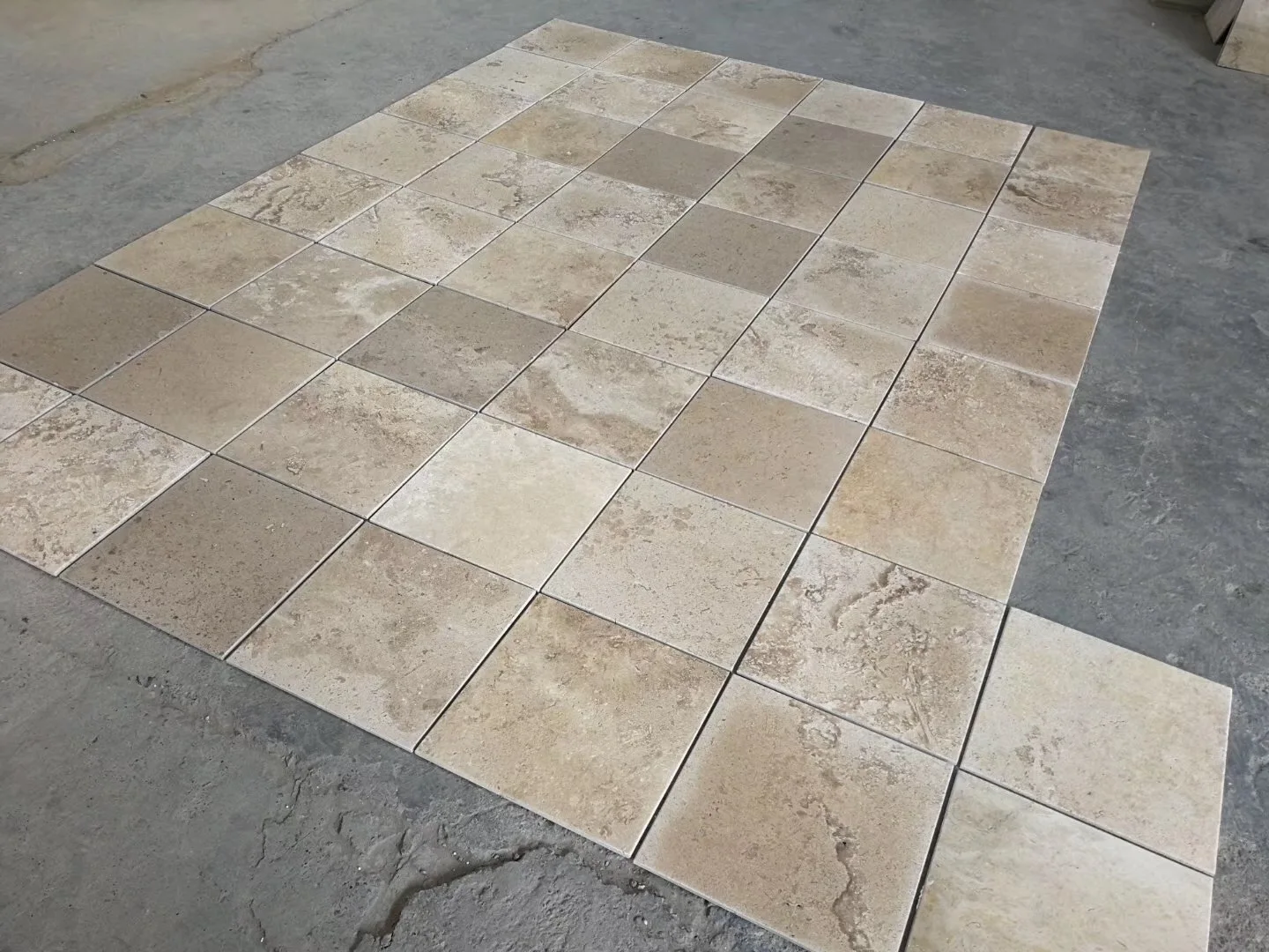 Coffee brown travertine outdoor tiles for swimming pool