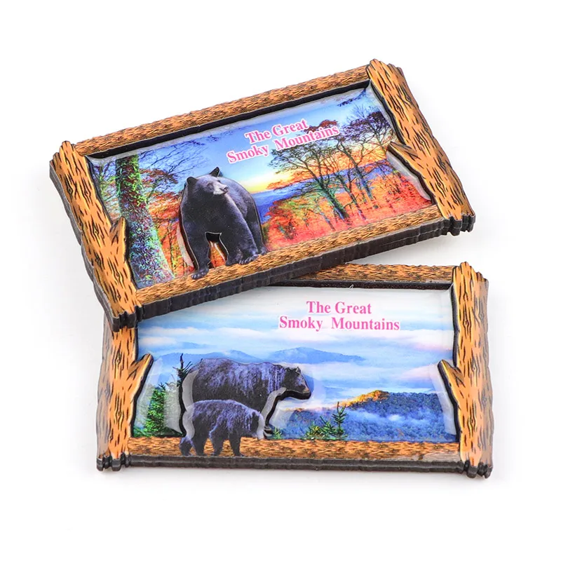 Manufacture Customised Made Tourist Souvenir 3D Wood MDF Refrigerator Fridge Magnet