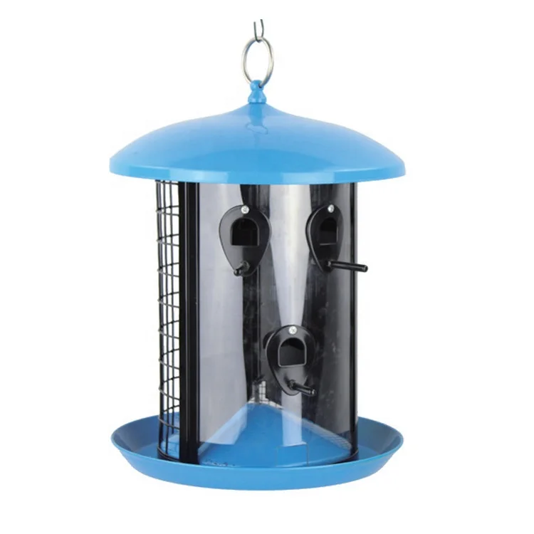 Wholesale Premium Iron Metal Triple Tube Combination Hanging Bird Feeder for Mixed Seed