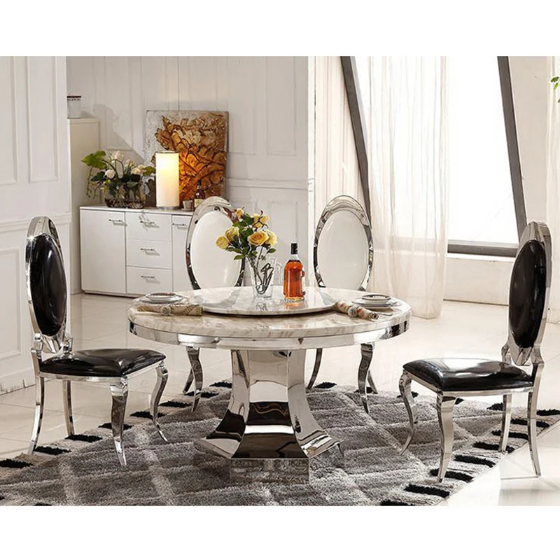 2024 dining room modern Main material dining chair dining table set