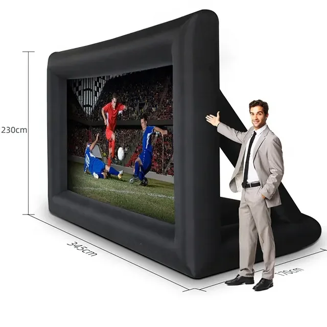 airtight inflatable movie projection daytime led screen for advertising,event,wedding,golf