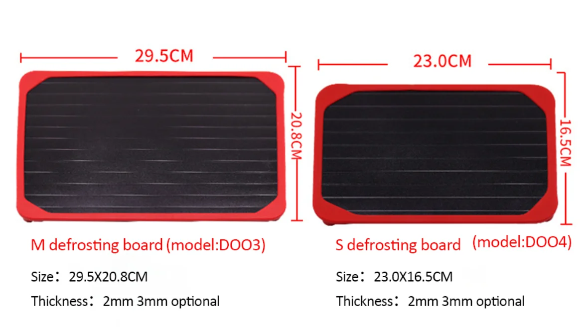 Hot sale Fast Frozen Food Meat Fruit Quick Defrosting Plate Board Defrost Kitchen Gadget Tool Defrost Tray