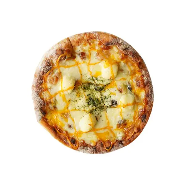 Вкусная Сырная пицца, замороженная Сырная пицца, Сделано в Корее, она покрыта моззареллой, cheddar, camembert, кремовой raclette