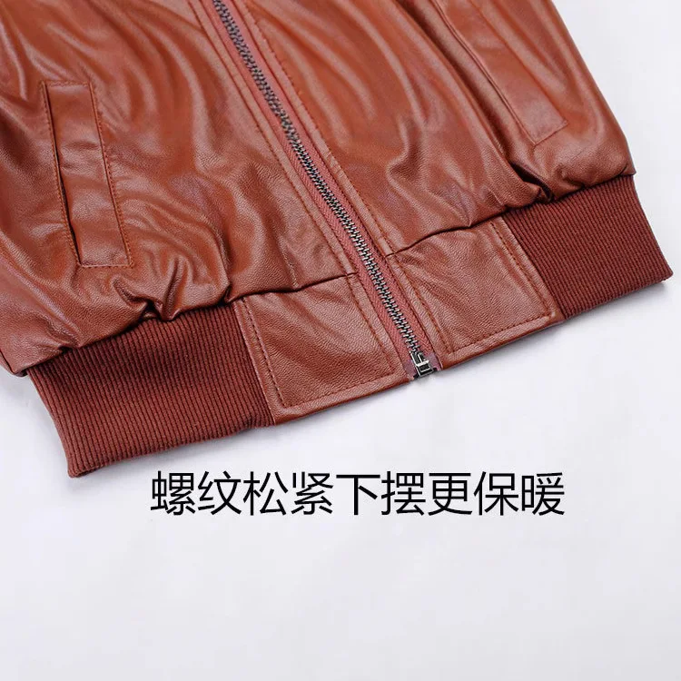 Trendy children clothes boys fleece coats baby pu leather jacket black brown toddler boys jacket for winter