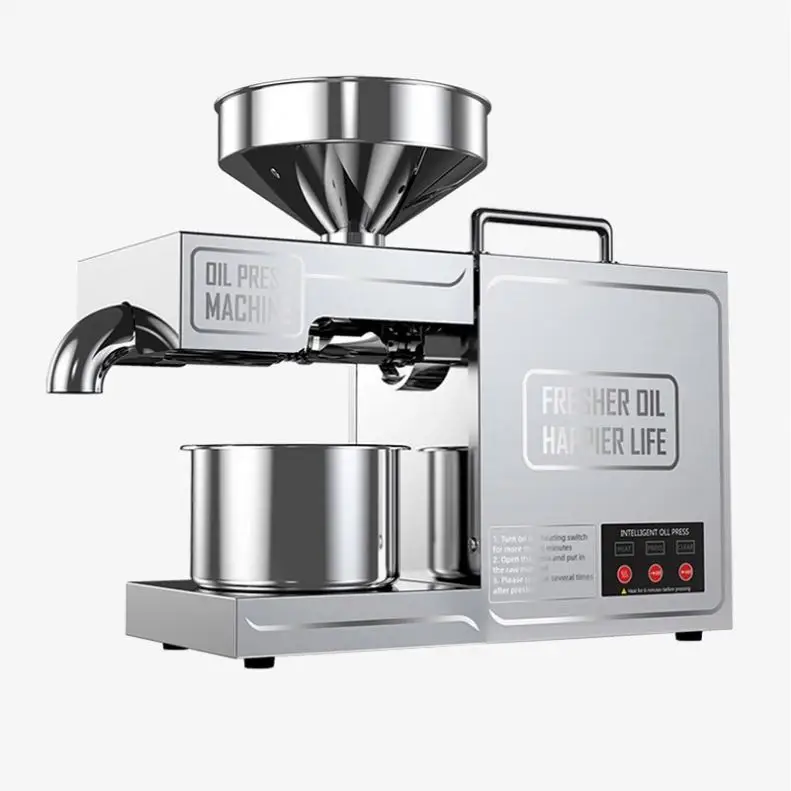 Efficient oil press machine organic castor oil cold pressed hexane free groundnut oil press machine high capacity