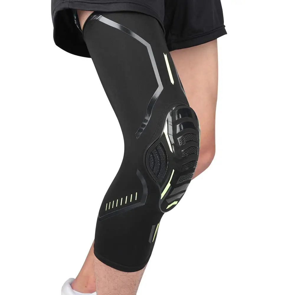 
2021 Hex Honeycomb Basketball Knee Pads Compression Long Leg Sleeve for Basketball 