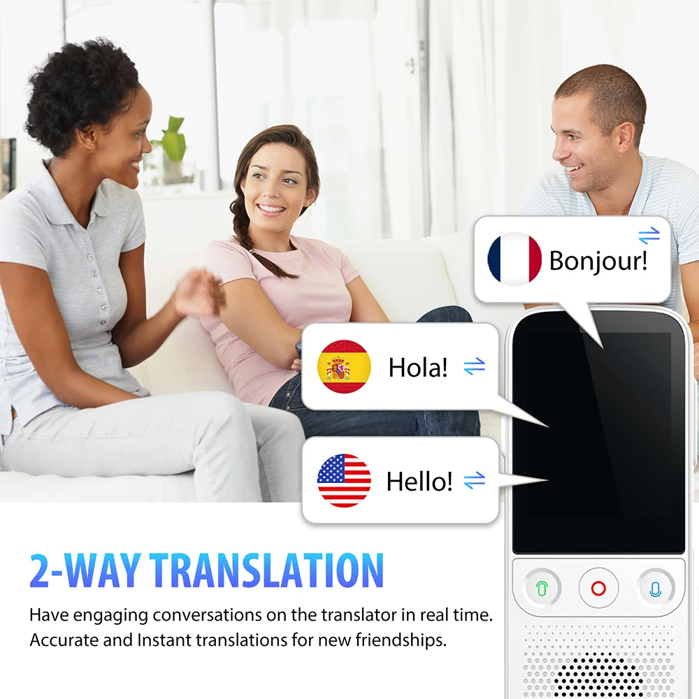 Умный переводчик, устройство для путешествий, поддержка 2021 + онлайн-языков и 14 + автономных интеллектуальных переводчиков языков, Новинка 137