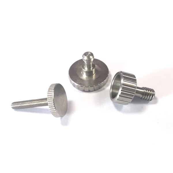 OEM Stainless Steel Anodized Aluminum Adjust Hand Tightening  Thumb Screws Knob Knurl Screw