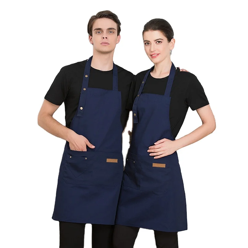 Wholesale Hanging Neck Lace Waist Kitchen & Restaurant Work Clothes Home Bar Uniforms with Elegant Apron