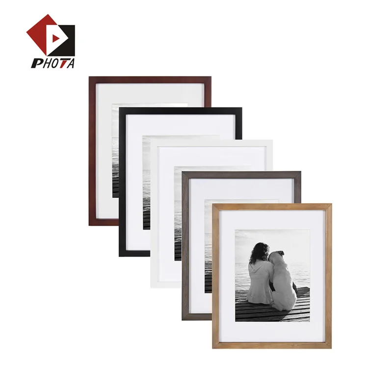 OEM Современная фоторамка галерея 4x6 5x7 8x10 11x14 16x20 дюймов Фоторамка деревянная для стен и