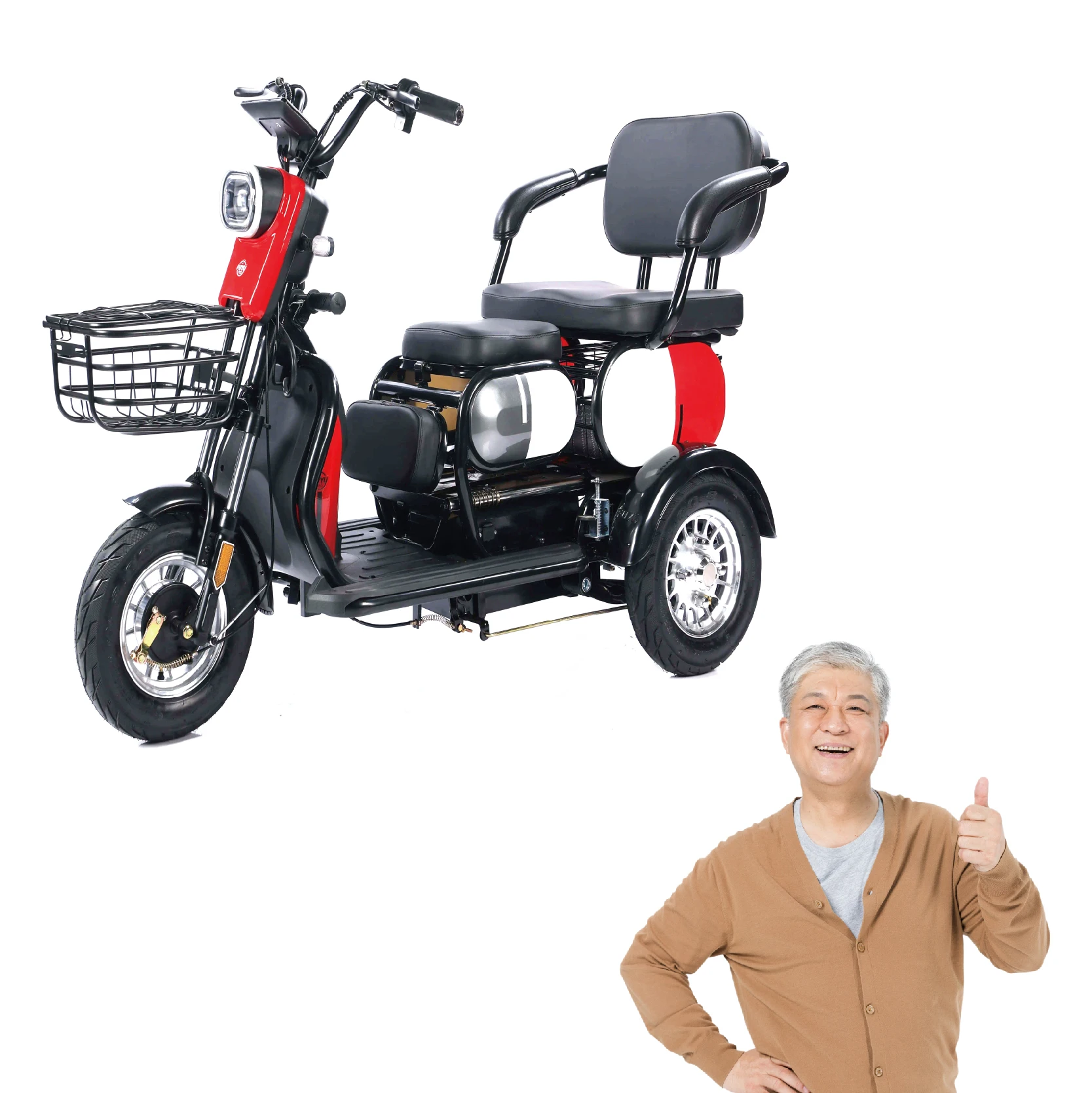 Folding Senior Mobility Scooter Electric 4 Wheel light weight for Elderly Adult Disabled