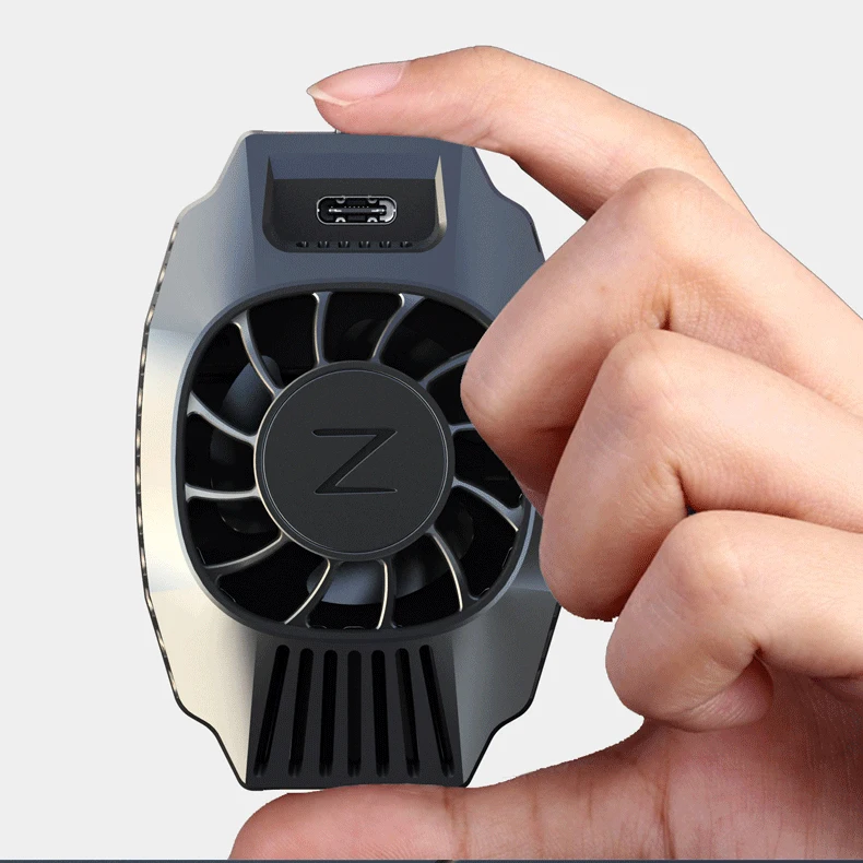 Smartphone cooler phone fast cooling fan Smartphone radiator Portable refrigeration bracket Mobile power supply phone cooler