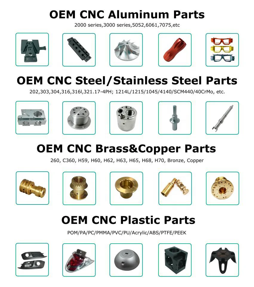 Custom OEM Precision Spare Parts Metal Stainless Steel Mill Turning Accessory Services Aluminum CNC Machining Milling Turning